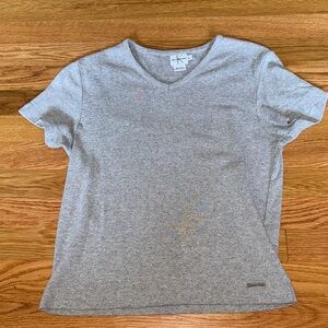 Calvin Klein Heather Gray V-Neck Tee